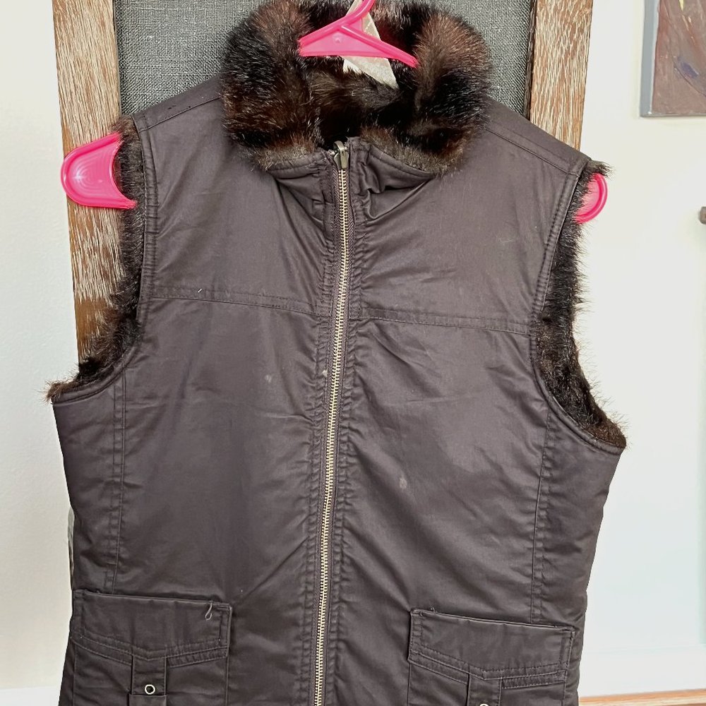 Fur-lined vest